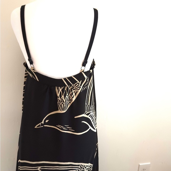 Vanessa Virginia Silk Dress. Black/White. Size Small-Medium. - Picture 5 of 14